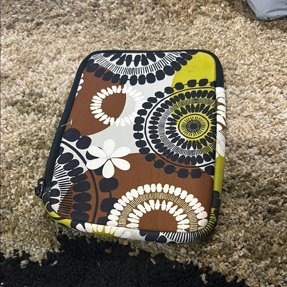 Vera Bradley Cocoa Moss Pattern Designer Tablet Case Travel Pouch NWOT Fall 2013 - Picture 4 of 7